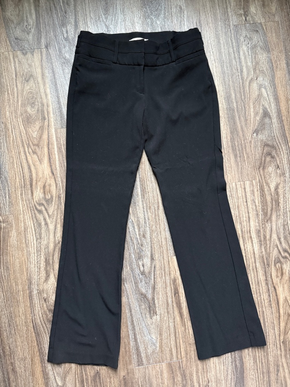 Black Boot-Cut Dress Pants for Women